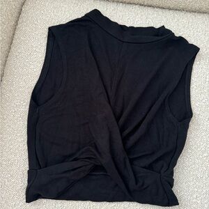 TOPSHOP front twist crop top
